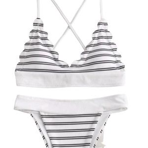 ZAFUL • Striped Bikini NWT